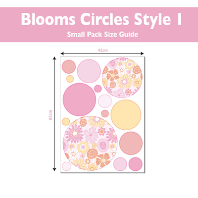 Bloom Flower Circle Wall Stickers Style 1