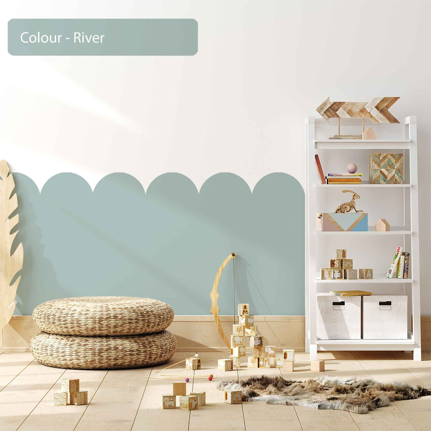 Scallop Wall Decals Earth Colours 10 Colourways - Jack Harry and Ollie