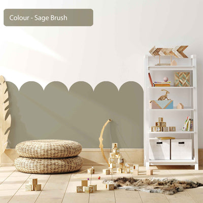 Scallop Wall Decals Earth Colours 10 Colourways - Jack Harry and Ollie