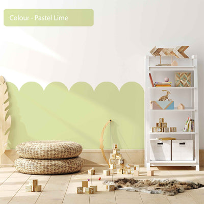 Scallop Wall Decals Green 10 Colourways - Jack Harry and Ollie