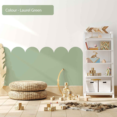 Scallop Wall Decals Green 10 Colourways - Jack Harry and Ollie