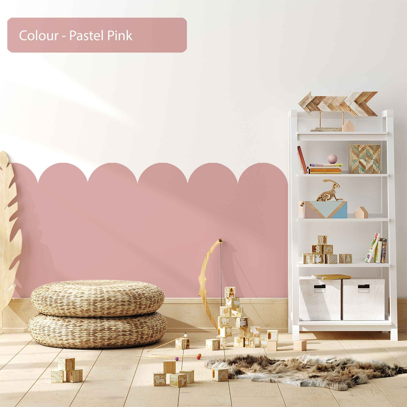 Scallop Wall Decals Pastel Colours 10 Colourways - Jack Harry and Ollie