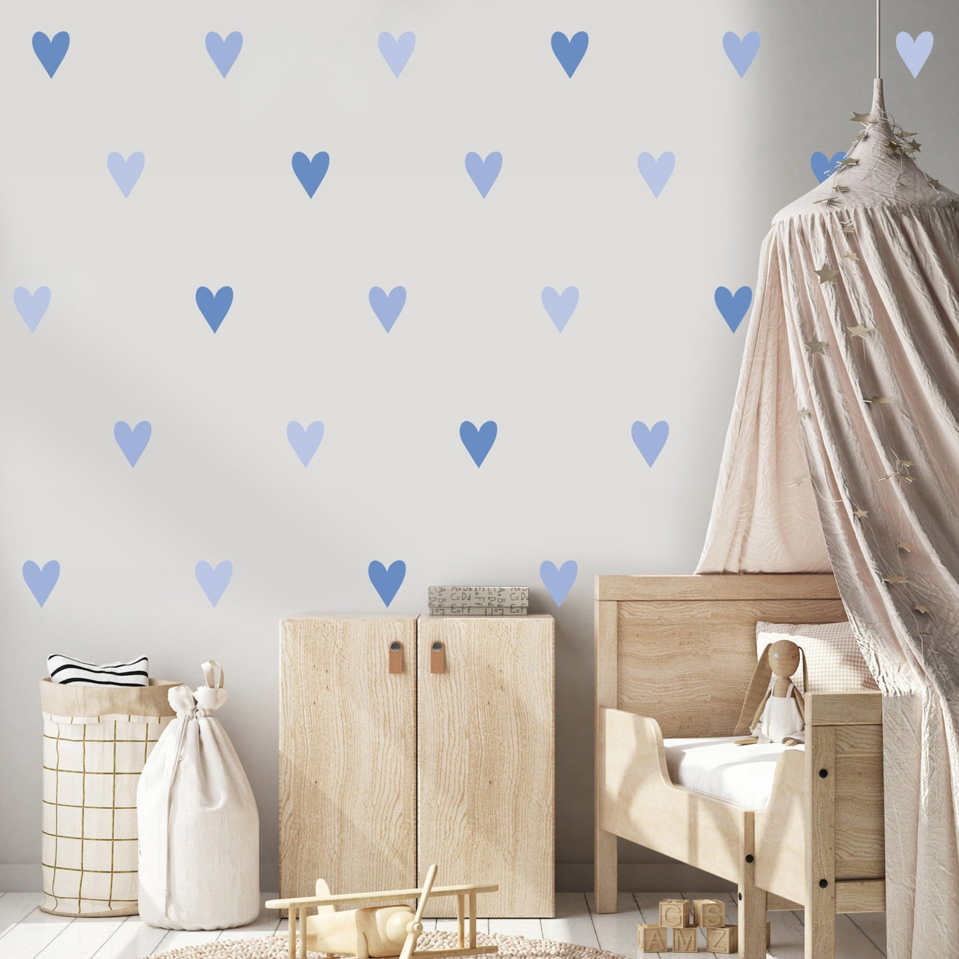 Blue Heart Wall Stickers - Jack Harry and Ollie