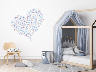 Butterfly Heart Wall Decal - Jack Harry and Ollie