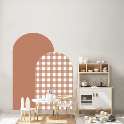 Gingham Arch Wall Decals 2 Arches - Jack Harry and Ollie