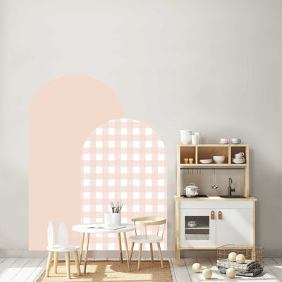 Gingham Arch Wall Decals 2 Arches - Jack Harry and Ollie