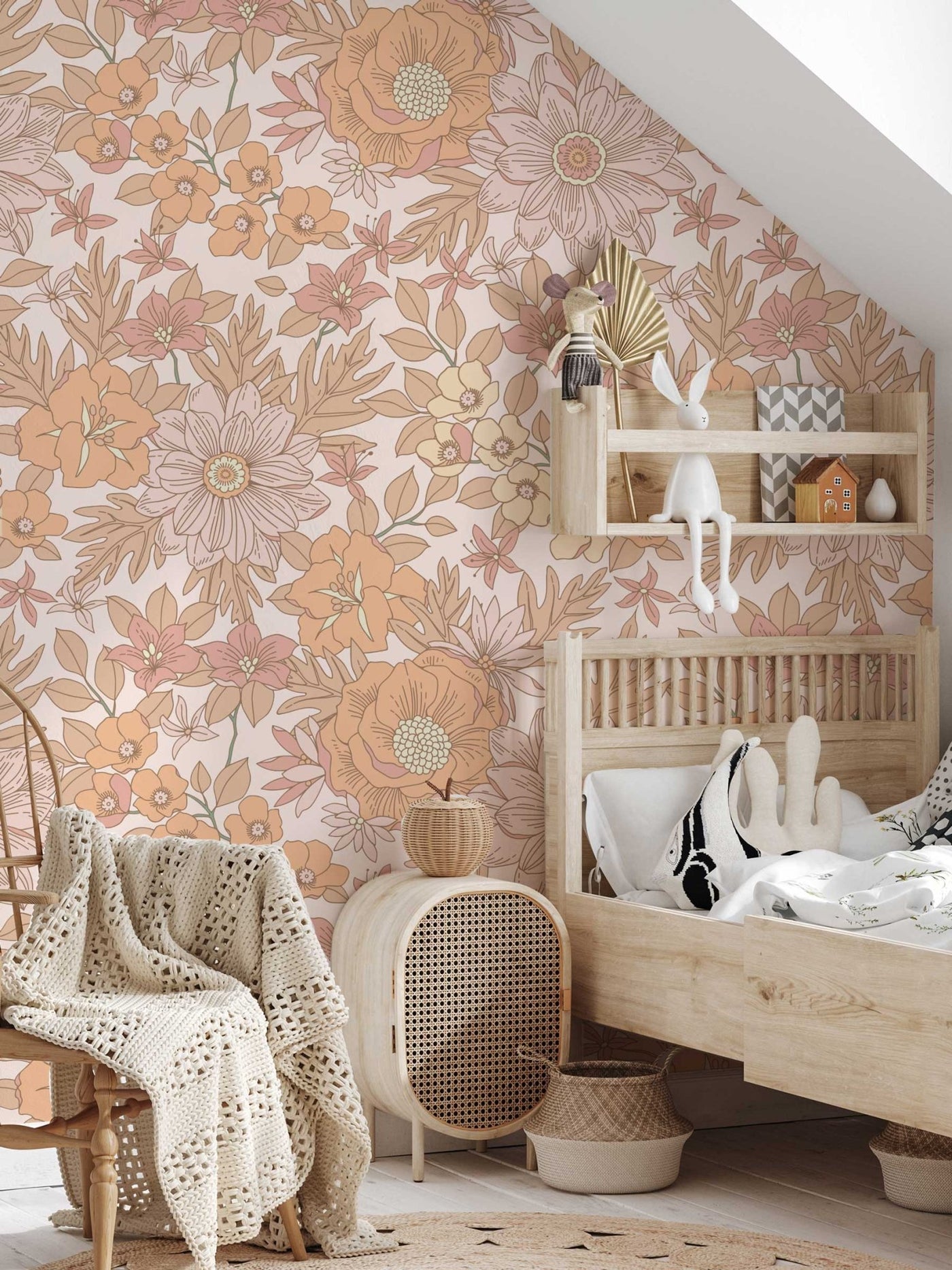 Little Boho Meadow Wallpaper - Jack Harry and Ollie