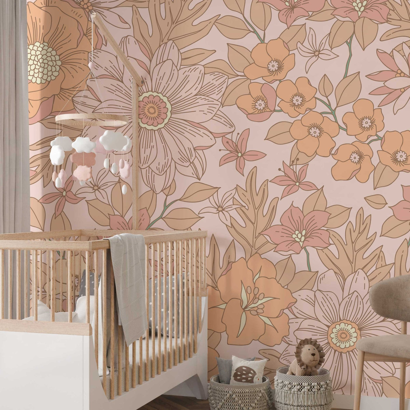 Little Boho Meadow Wallpaper - Jack Harry and Ollie