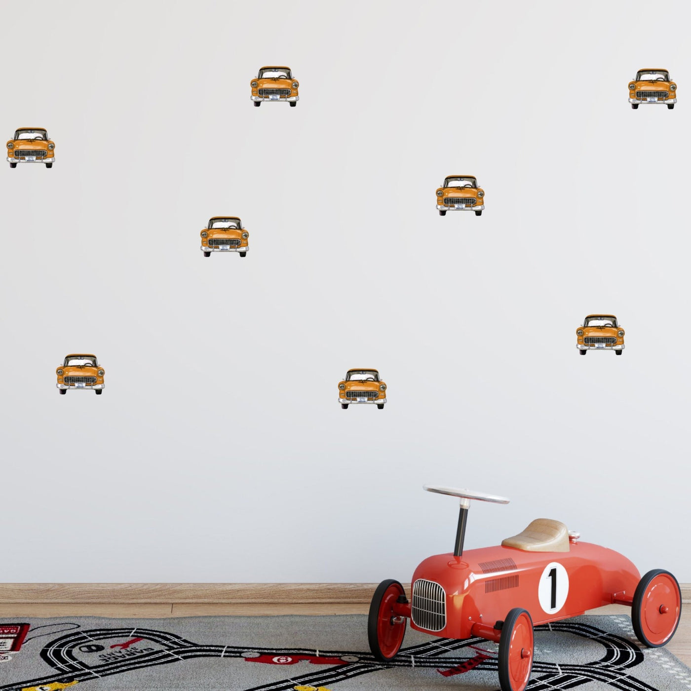 Little Retro Car Wall Stickers - Jack Harry and Ollie