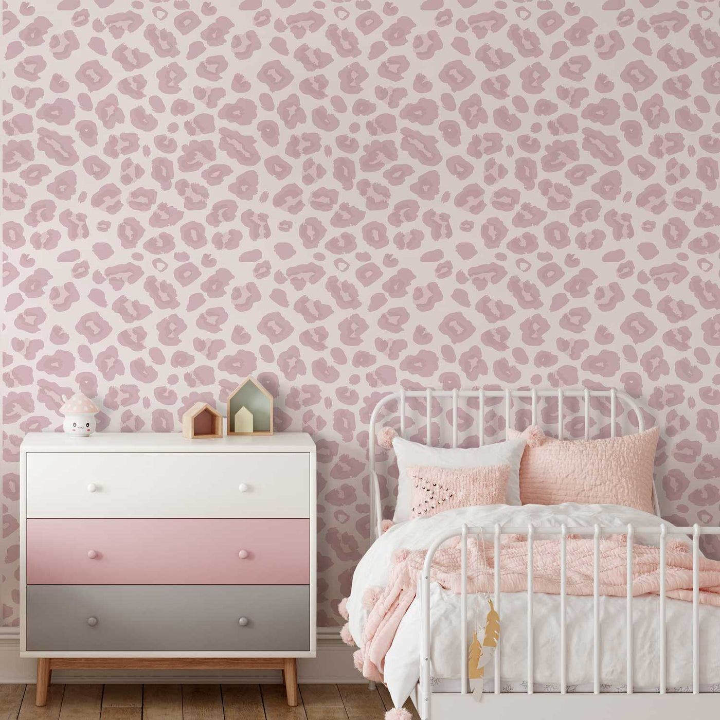 Safari Leopard Pink Wallpaper - Jack Harry and Ollie