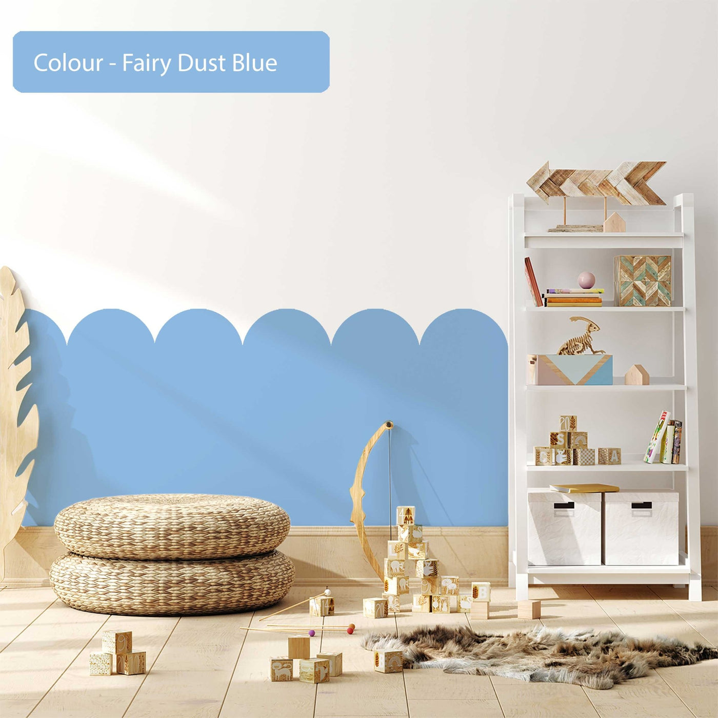 Blue Scallop Wall Decals - Jack Harry and Ollie